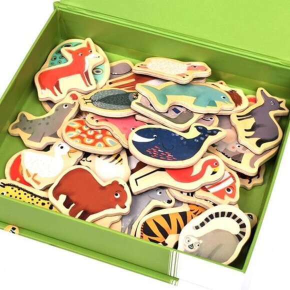 New Sealed Djeco Magnimo Wooden Magnetic Animals for 2 Years Plus - Picture 3 of 15